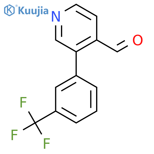 3-(3-(Trifluoromethyl)phenyl)isonicotinaldehyde structure