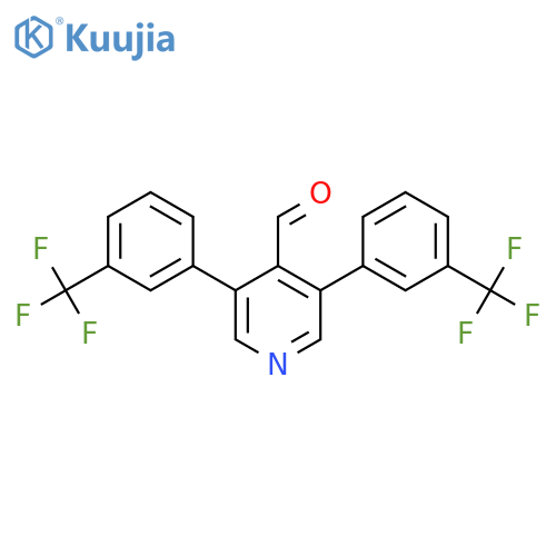 3,5-Bis(3-(trifluoromethyl)phenyl)isonicotinaldehyde structure