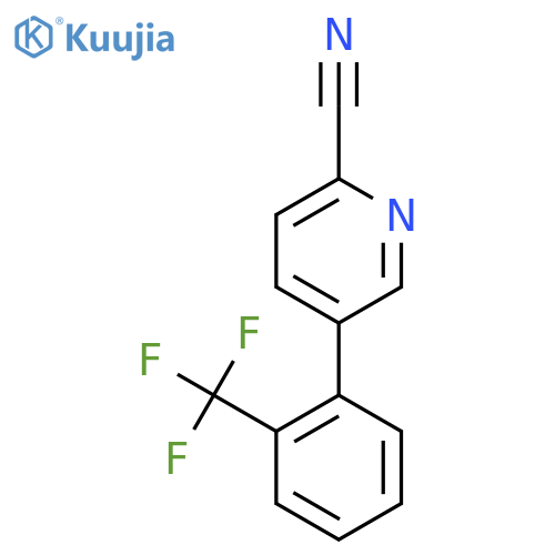 5-(2-(Trifluoromethyl)phenyl)picolinonitrile structure