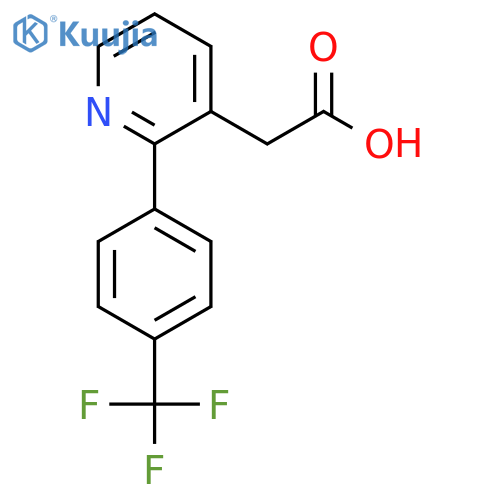 2-(4-(Trifluoromethyl)phenyl)pyridine-3-acetic acid structure