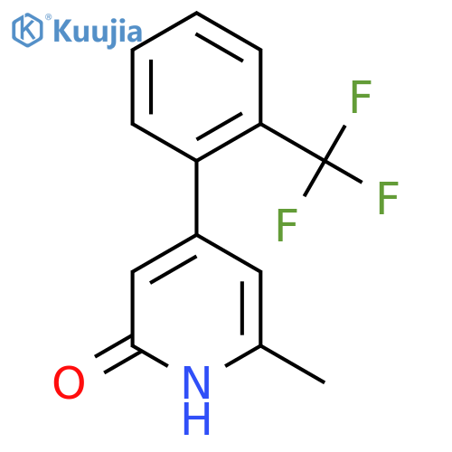 6-Methyl-4-(2-(trifluoromethyl)phenyl)pyridin-2-OL structure