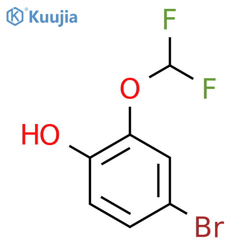 4-Bromo-2-(difluoromethoxy)phenol structure
