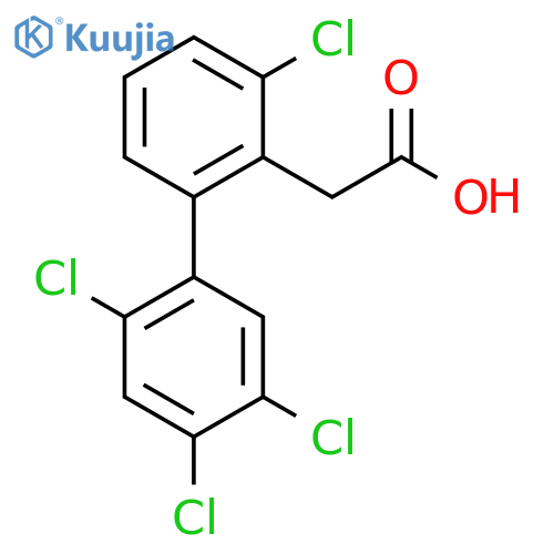 3,2',4',5'-Tetrachlorobiphenyl-2-acetic acid structure