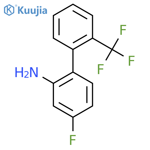 2-Amino-4-fluoro-2'-(trifluoromethyl)biphenyl structure
