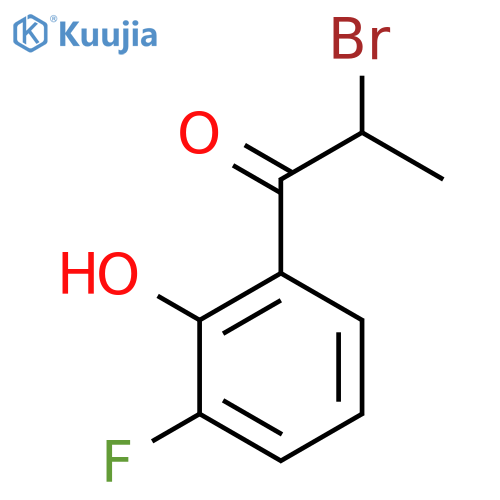 2-Bromo-3'-fluoro-2'-hydroxypropiophenone structure