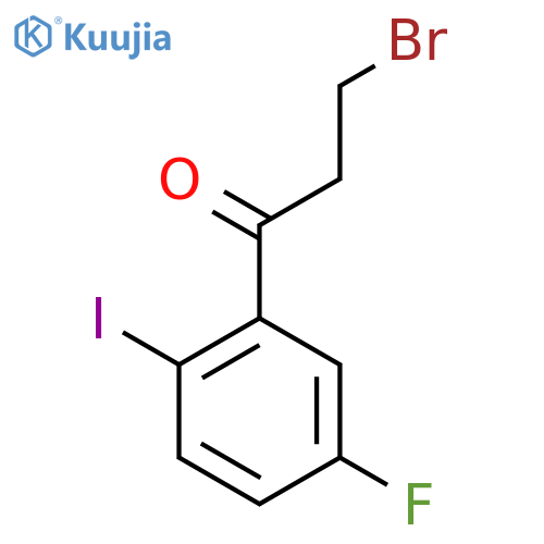 3-Bromo-5'-fluoro-2'-iodopropiophenone structure