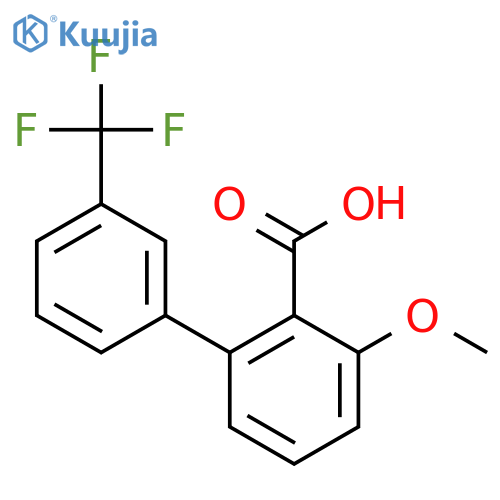 3-Methoxy-3'-(trifluoromethyl)biphenyl-2-carboxylic acid structure