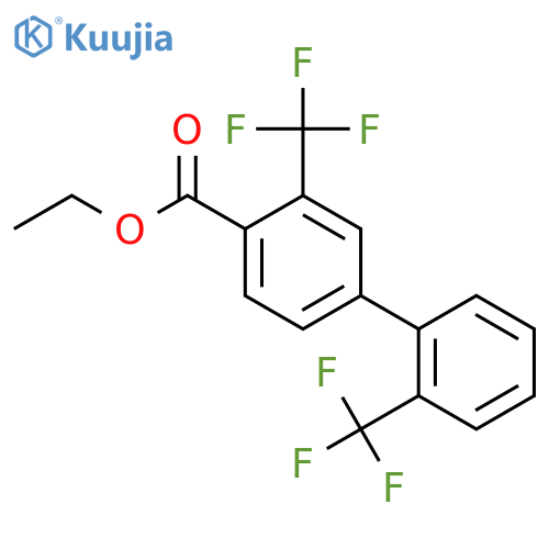 3,2'-Bis(trifluoromethyl)biphenyl-4-carboxylic acid ethyl ester structure