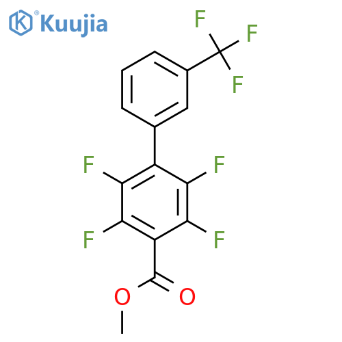 2,3,5,6-Tetrafluoro-3'-(trifluoromethyl)biphenyl-4-carboxylic acid methyl ester structure
