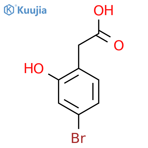 2-(4-Bromo-2-hydroxyphenyl)acetic acid structure