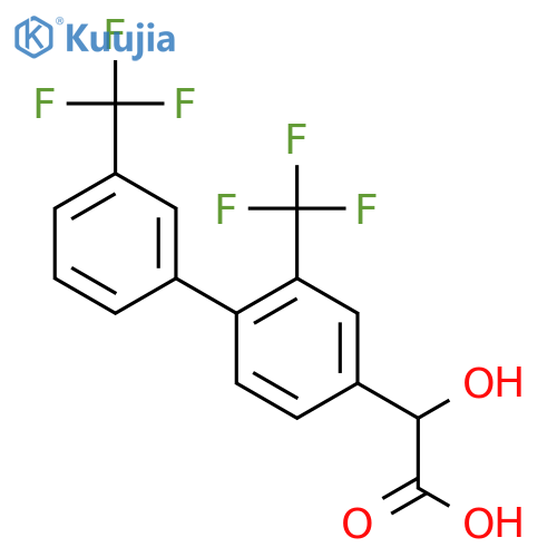 (2,3'-Bis(trifluoromethyl)biphenyl-4-yl)-hydroxy-acetic acid structure