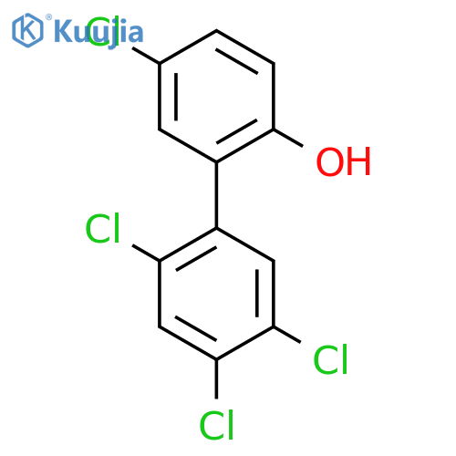 2-Hydroxy-5,2',4',5'-tetrachlorobiphenyl structure