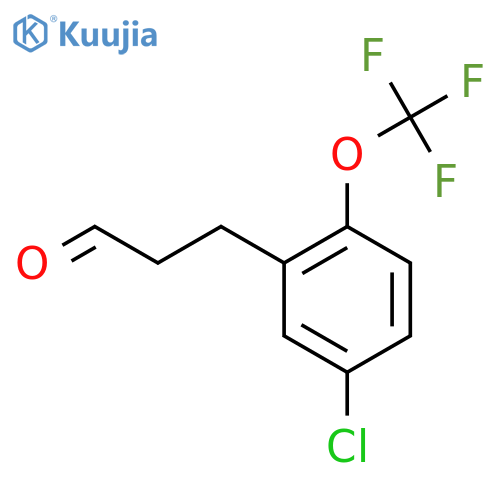 3-(5'-Chloro-2'-(trifluoromethoxy)phenyl)propionaldehyde structure