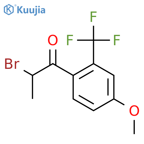 2-Bromo-4'-methoxy-2'-(trifluoromethyl)propiophenone structure