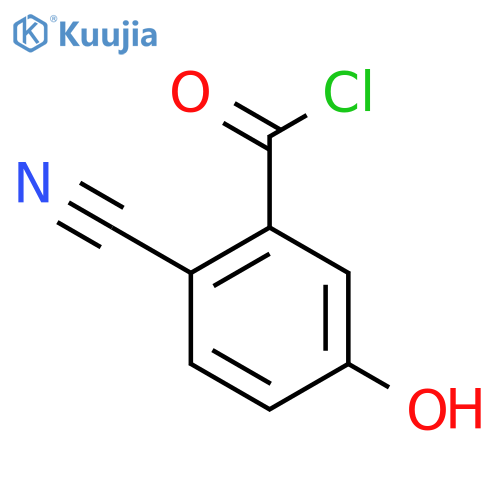 2-Cyano-5-hydroxybenzoyl chloride structure