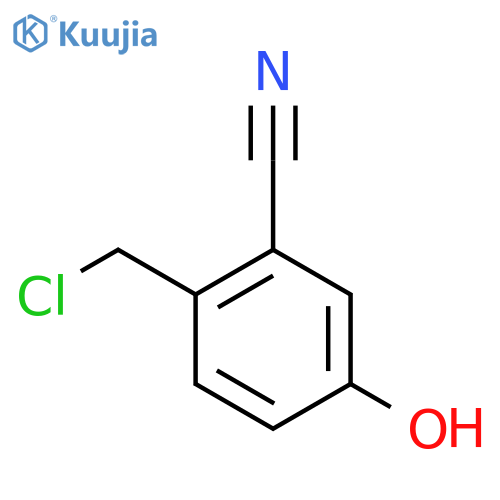 2-Cyano-4-hydroxybenzyl chloride structure