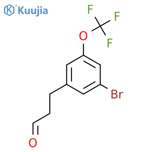 3-(3'-Bromo-5'-(trifluoromethoxy)phenyl)propionaldehyde structure