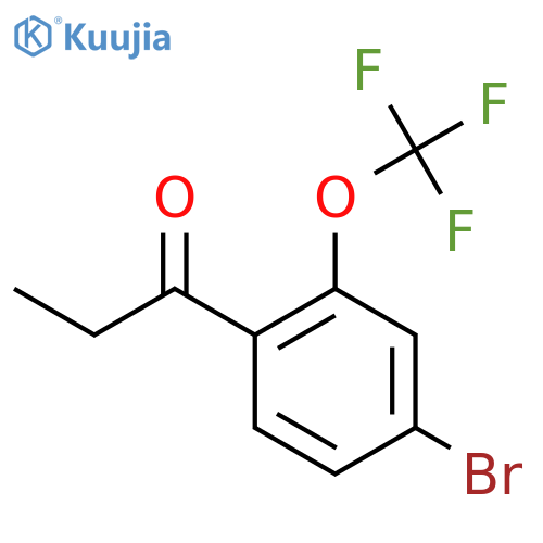 4'-Bromo-2'-(trifluoromethoxy)propiophenone structure