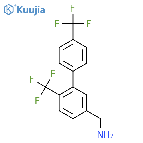 C-(6,4'-Bis(trifluoromethyl)biphenyl-3-yl)-methylamine structure