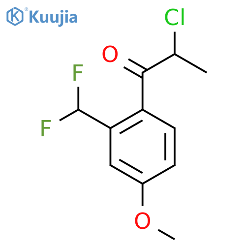 2-Chloro-2'-(difluoromethyl)-4'-methoxypropiophenone structure