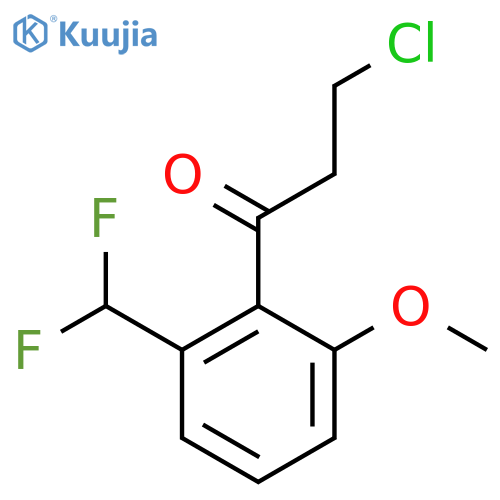 3-Chloro-2'-(difluoromethyl)-6'-methoxypropiophenone structure