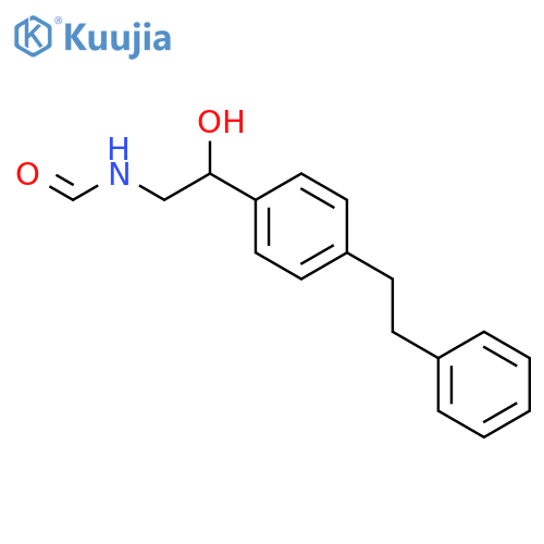Formamide,N-[2-hydroxy-2-[4-(2-phenylethyl)phenyl]ethyl]- structure