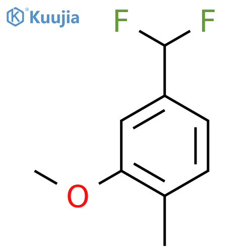 4-(Difluoromethyl)-2-methoxytoluene structure