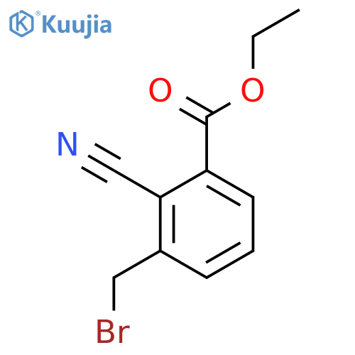 Ethyl 3-(bromomethyl)-2-cyanobenzoate structure