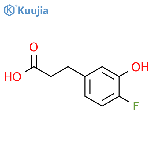 3-(4-Fluoro-3-hydroxy-phenyl)-propionic acid structure
