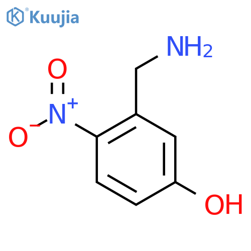 3-(aminomethyl)-4-nitrophenol structure