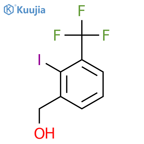 2-Iodo-3-(trifluoromethyl)benzyl alcohol structure