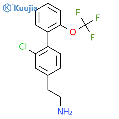 2-Chloro-2'-(trifluoromethoxy)biphenyl-4-ethylamine structure