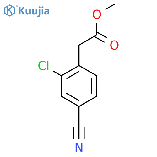 Methyl 2-(2-chloro-4-cyanophenyl)acetate structure