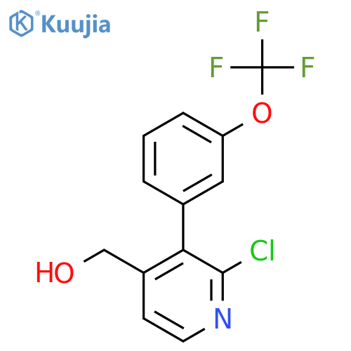 2-Chloro-3-(3-(trifluoromethoxy)phenyl)pyridine-4-methanol structure