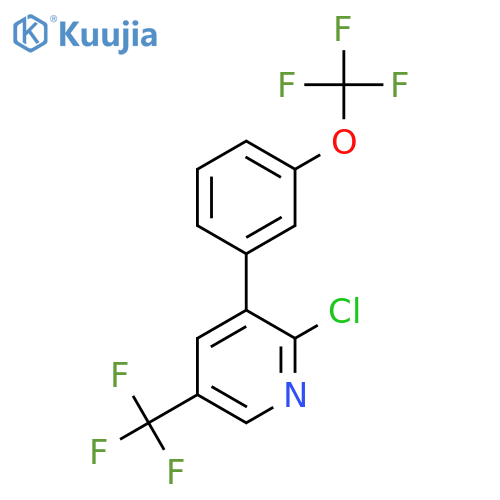 2-Chloro-3-(3-(trifluoromethoxy)phenyl)-5-(trifluoromethyl)pyridine structure