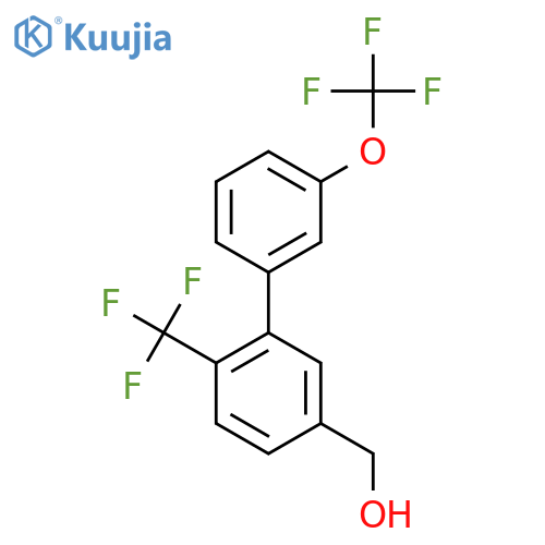 3'-(Trifluoromethoxy)-6-(trifluoromethyl)biphenyl-3-methanol structure