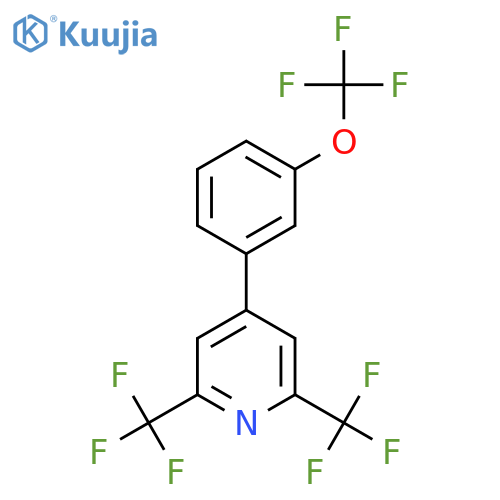 2,6-Bis(trifluoromethyl)-4-(3-(trifluoromethoxy)phenyl)pyridine structure