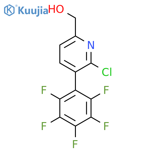 2-Chloro-3-(perfluorophenyl)pyridine-6-methanol structure