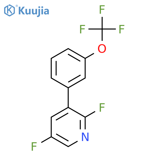 2,5-Difluoro-3-(3-(trifluoromethoxy)phenyl)pyridine structure