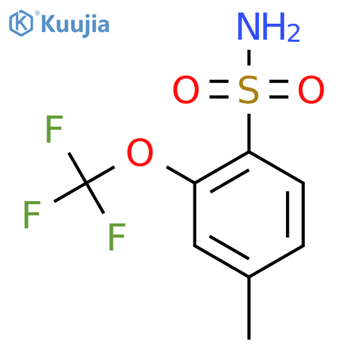 4-Methyl-2-(trifluoromethoxy)benzenesulfonamide structure