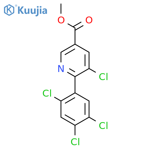Methyl 5-chloro-6-(2,4,5-trichlorophenyl)nicotinate structure