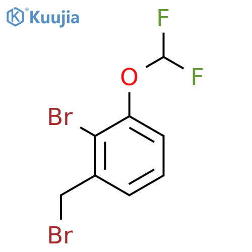 2-Bromo-3-(difluoromethoxy)benzyl bromide structure