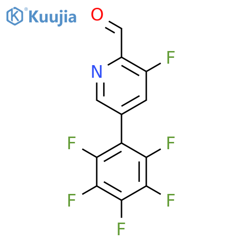 3-Fluoro-5-(perfluorophenyl)picolinaldehyde structure