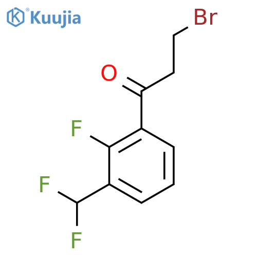 3-Bromo-3'-(difluoromethyl)-2'-fluoropropiophenone structure