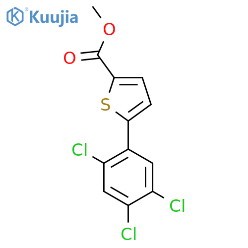 Methyl 5-(2,4,5-trichlorophenyl)thiophene-2-carboxylate structure