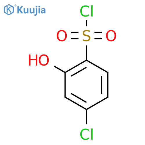 4-Chloro-2-hydroxybenzenesulfonyl chloride structure