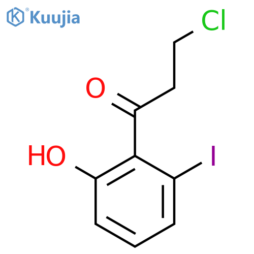 3-Chloro-2'-hydroxy6'-iodopropiophenone structure