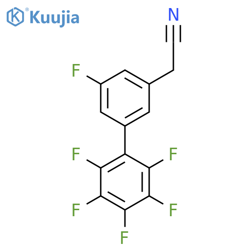 5,2',3',4',5',6'-Hexafluorobiphenyl-3-acetonitrile structure