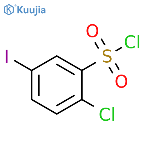 2-chloro-5-iodobenzene-1-sulfonyl chloride structure