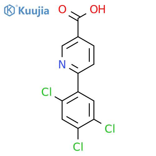 6-(2,4,5-Trichlorophenyl)nicotinic acid structure